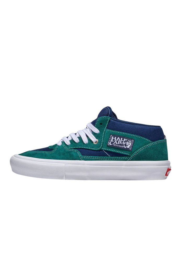 Tênis Vans Half Cab Skate Tartan Blue Green