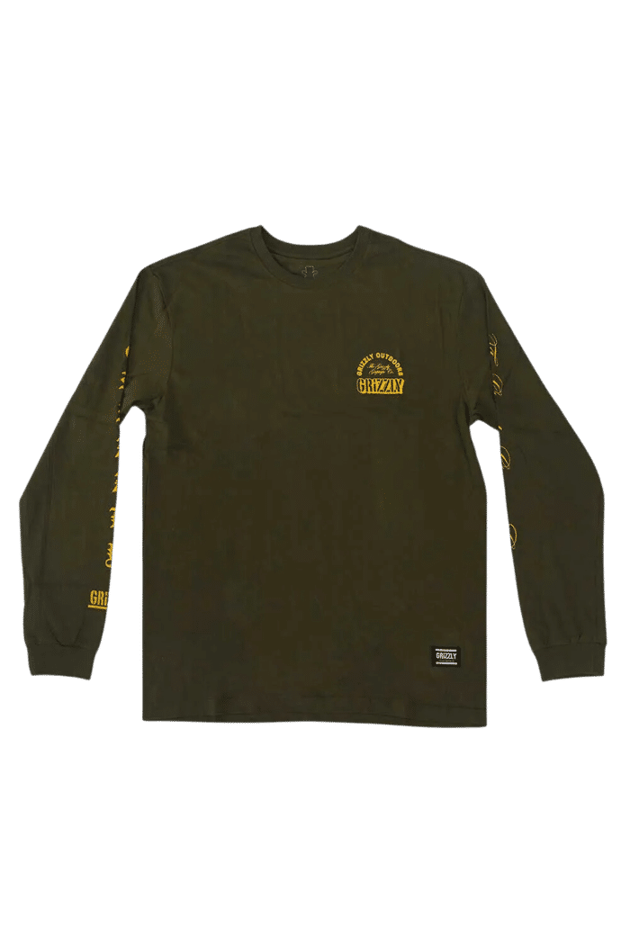 Camiseta Grizzly Manga Longa Legacy Tee Verde