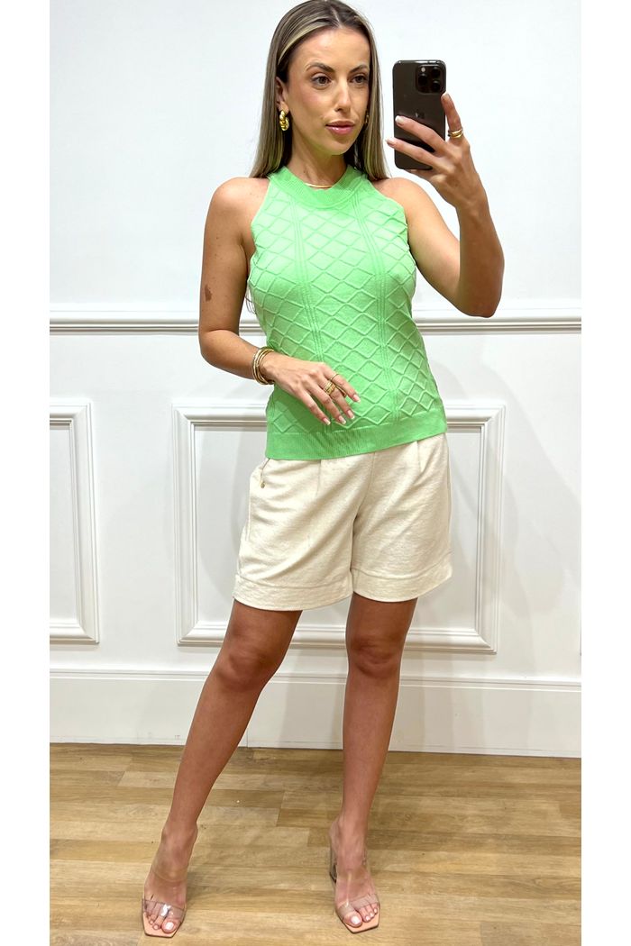 Regata Blusa Feminina camiseta de Trico Modal Verão cropped