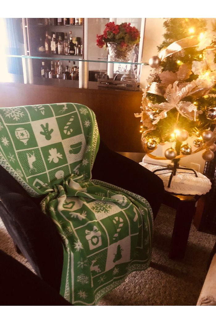 MANTA NATALINA VERDE