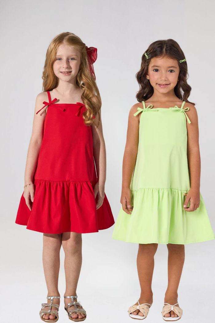 Vestido de alfaiataria detalhe lacinho nas alças