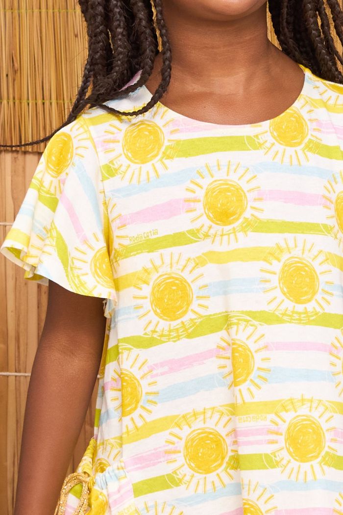 Vestido com bolsos laterais