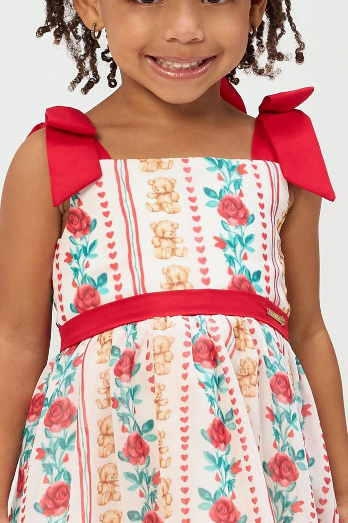 Vestido de Chiffon estampado