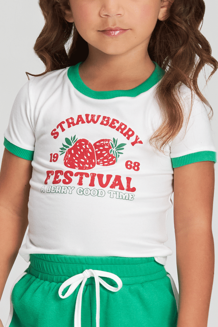 Conjunto blusa de malha e short de ribana