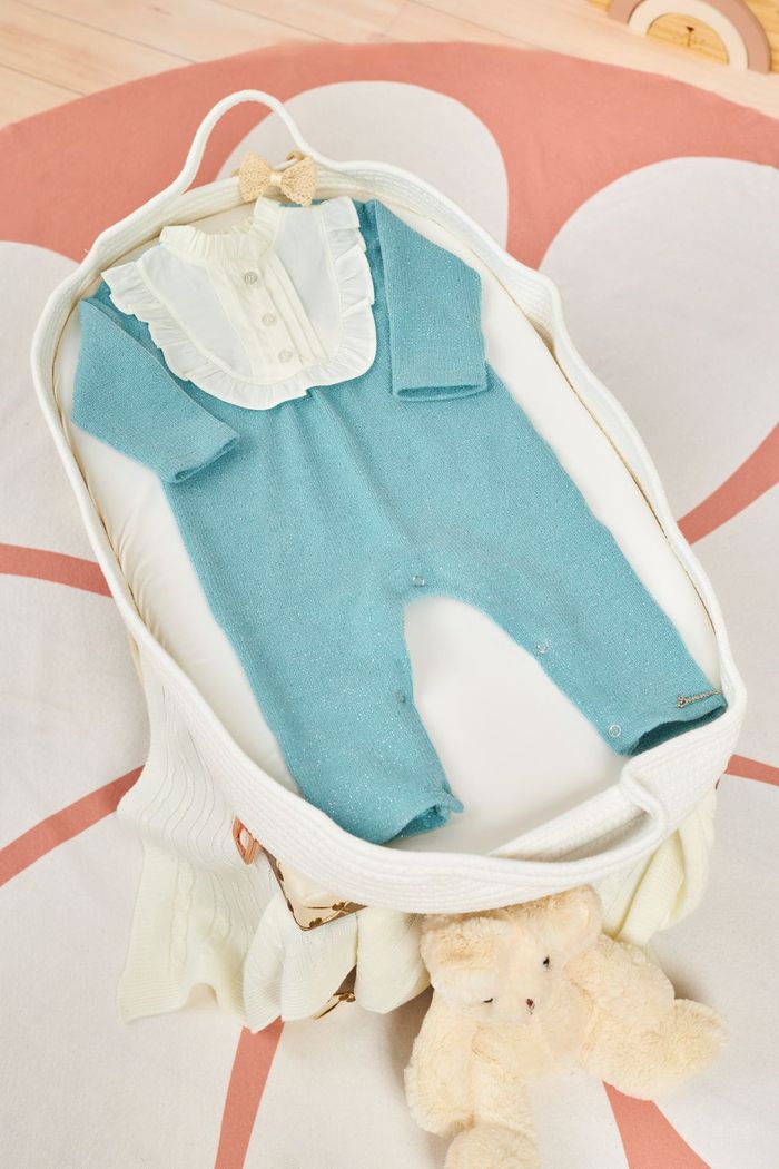 Macacão de tecido tricot com lurex