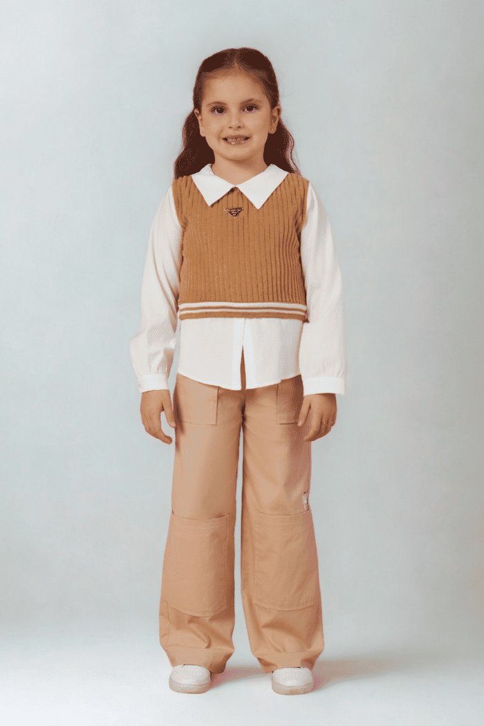 Camisa de tricoline com veludo