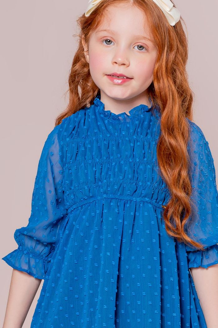 Vestido de tecido poa