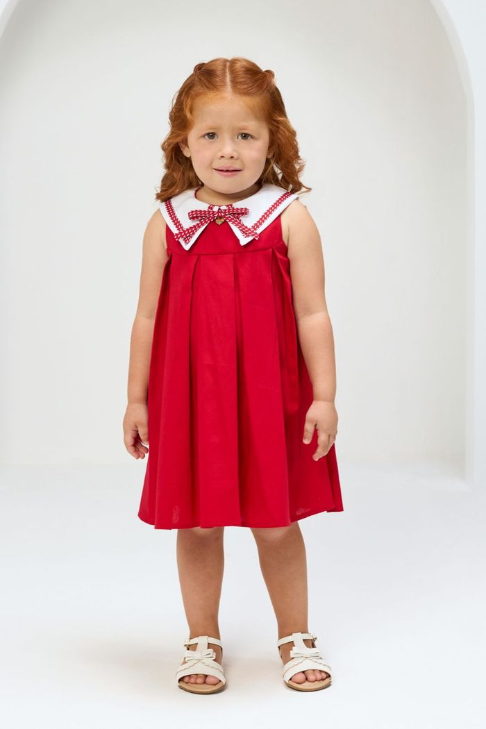 Vestido de tricoline