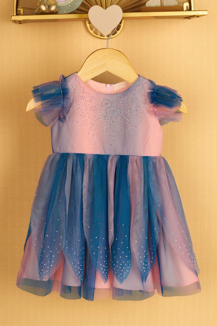 Vestido de tule degrade