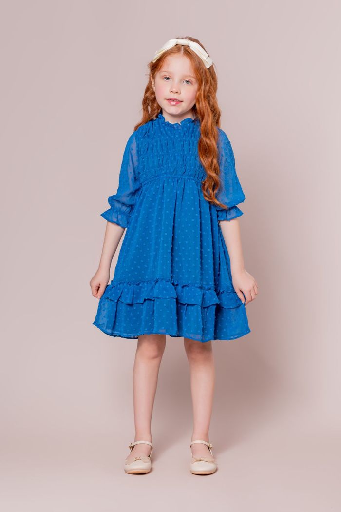 Vestido de tecido poa