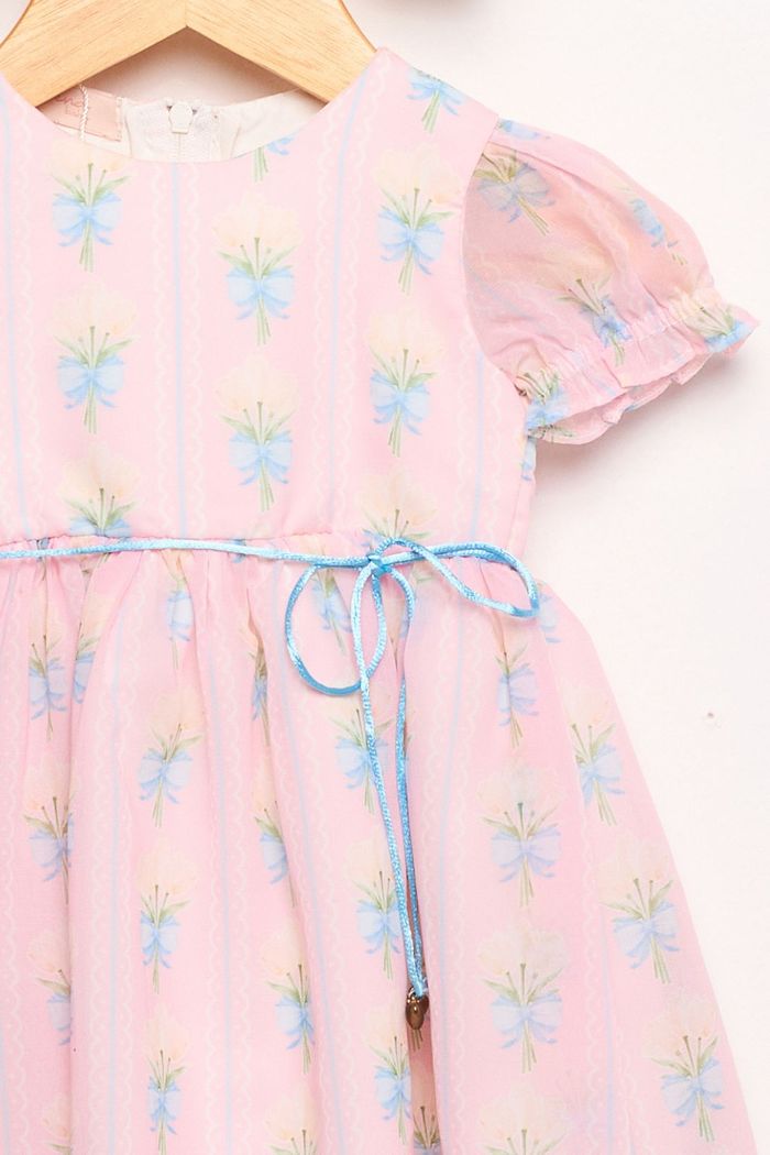 Vestido de chiffon estampado