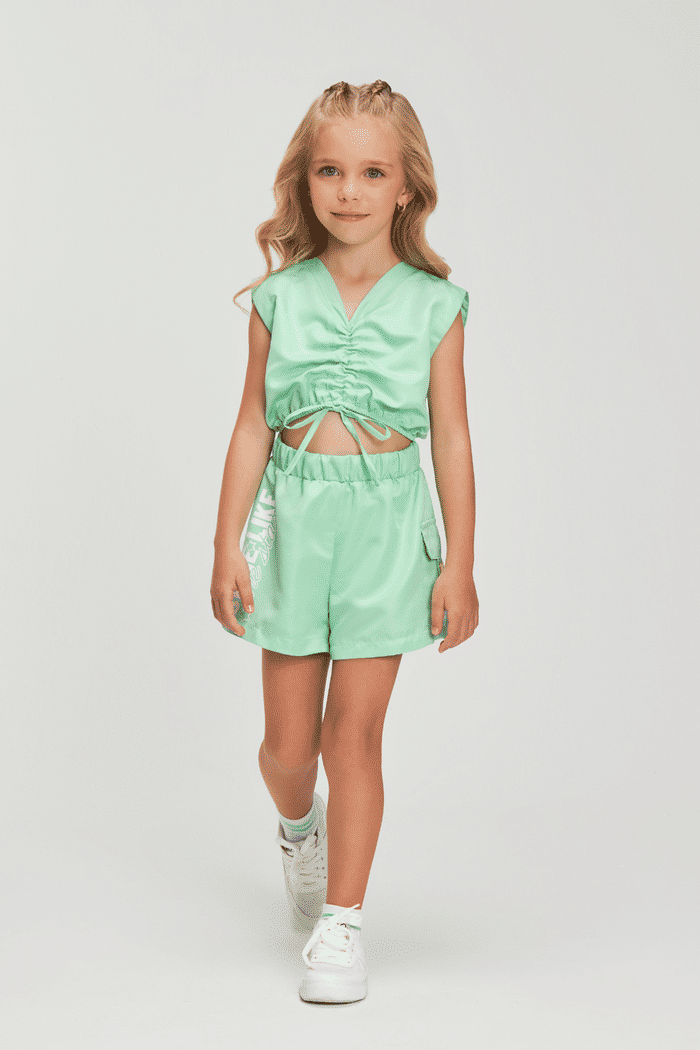 Macacão de microfibra com silk