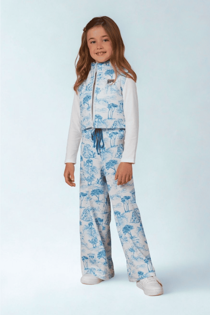 Colete matelado estampado