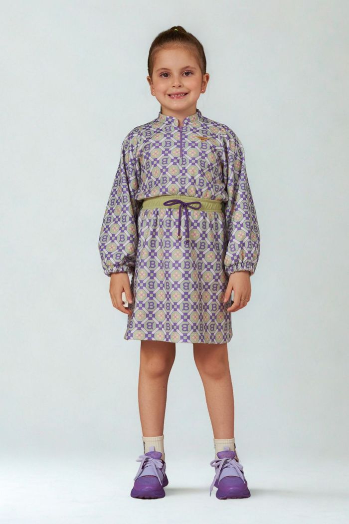 Vestido de malha soft estampado