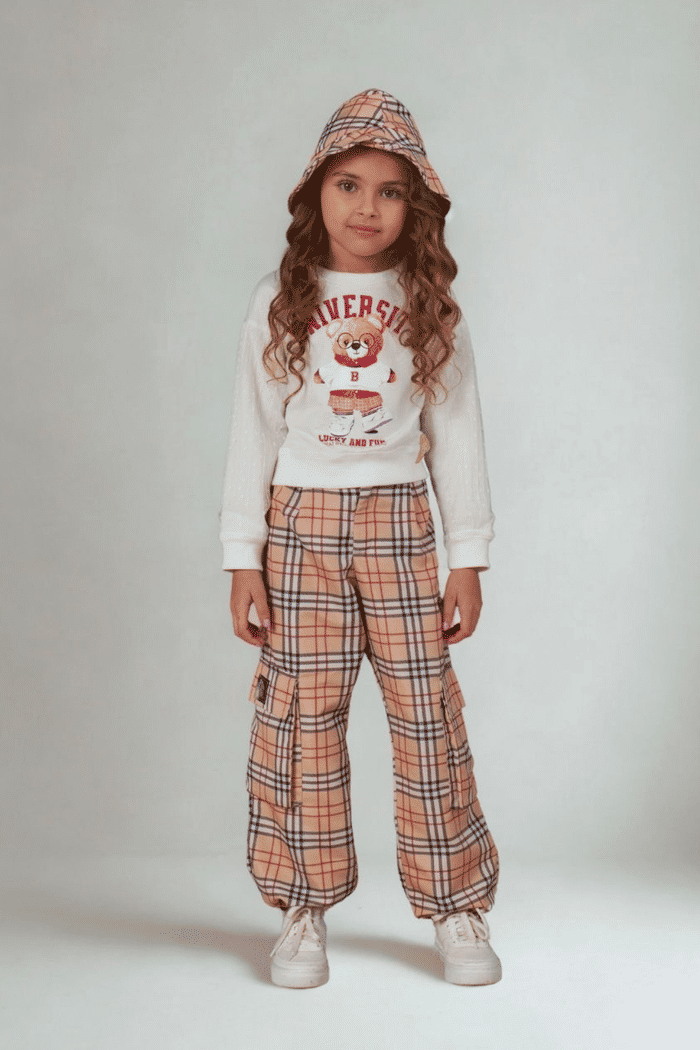 Moletom com estampa de urso