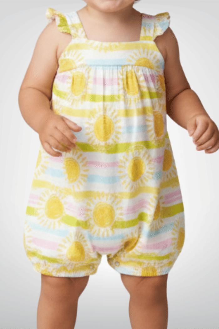 Romper malha estampada