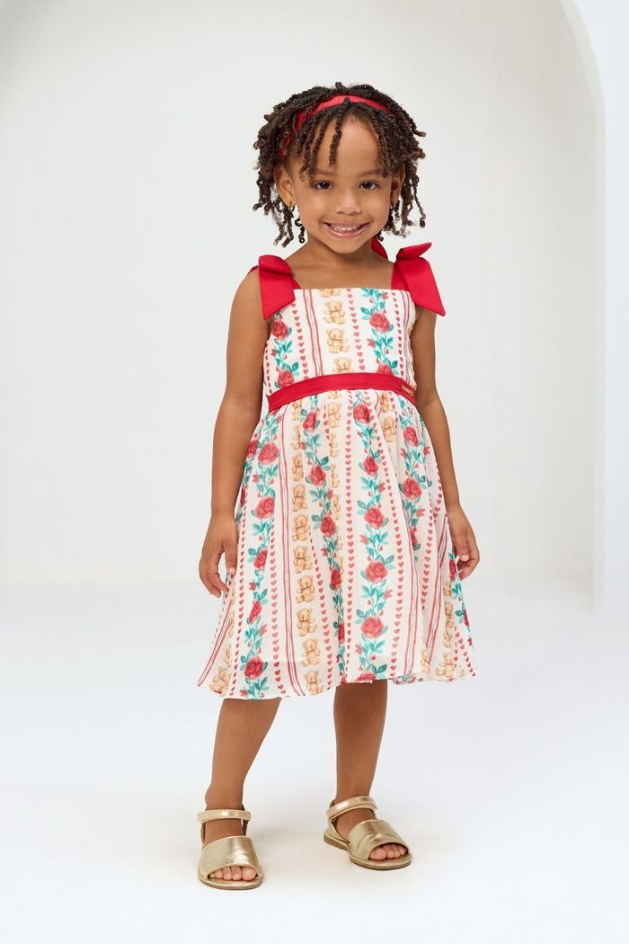 Vestido de Chiffon estampado