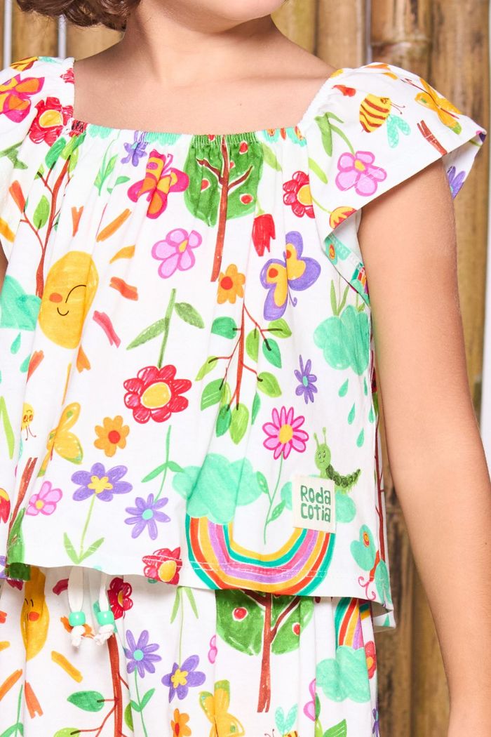 Conjunto estampa colorida