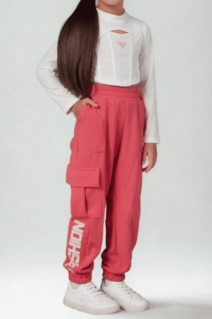 Calça jogger de malha crepe