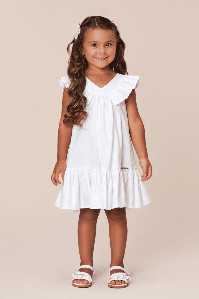 Vestido de tricoline