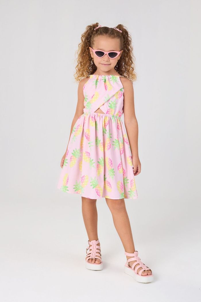Vestido estampa abacaxi