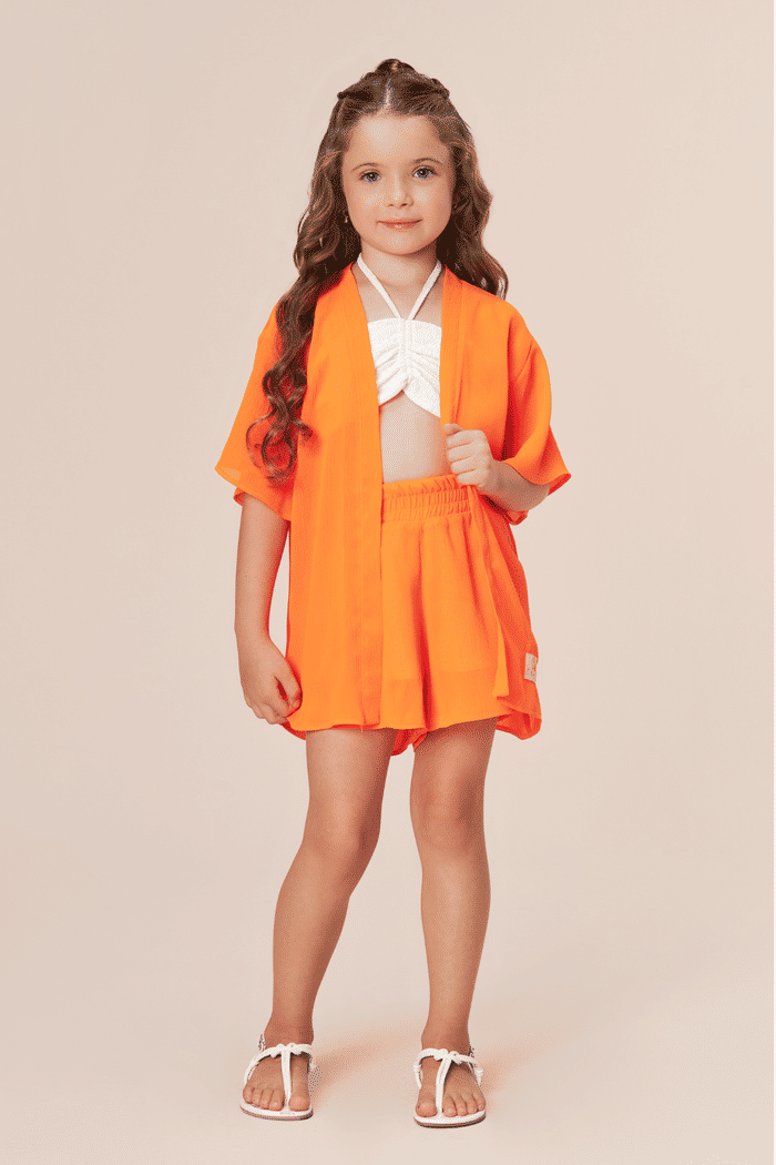 Conjunto de bamboo crinckle e malha atenas