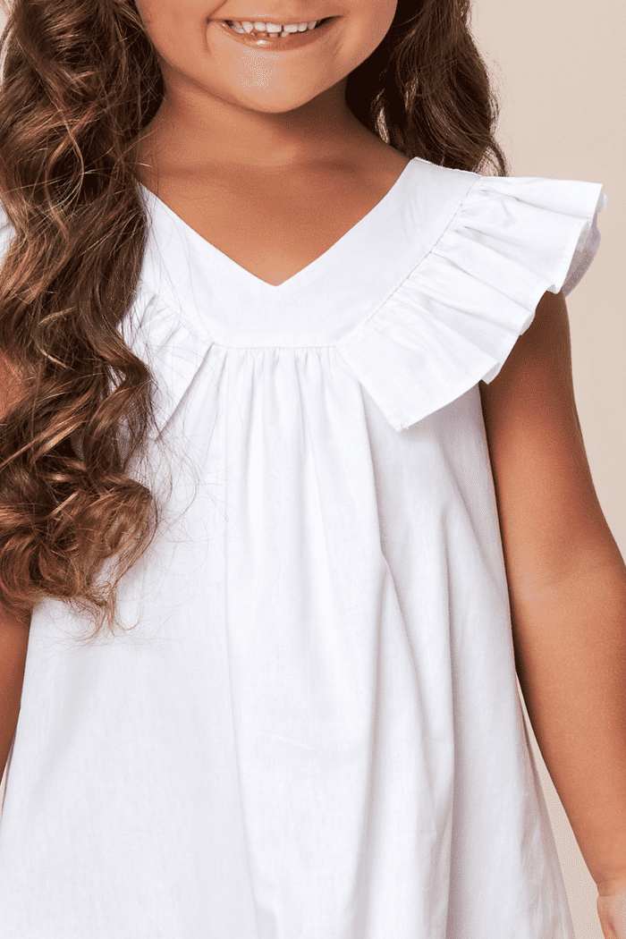 Vestido de tricoline