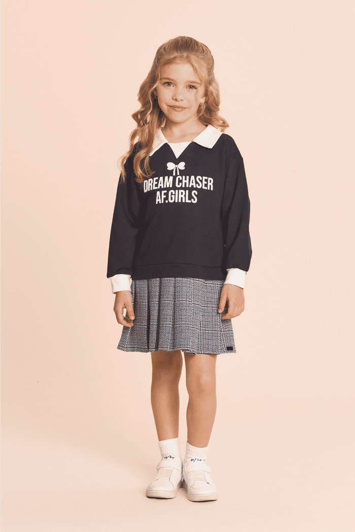 Vestido de saia de alfaiataria