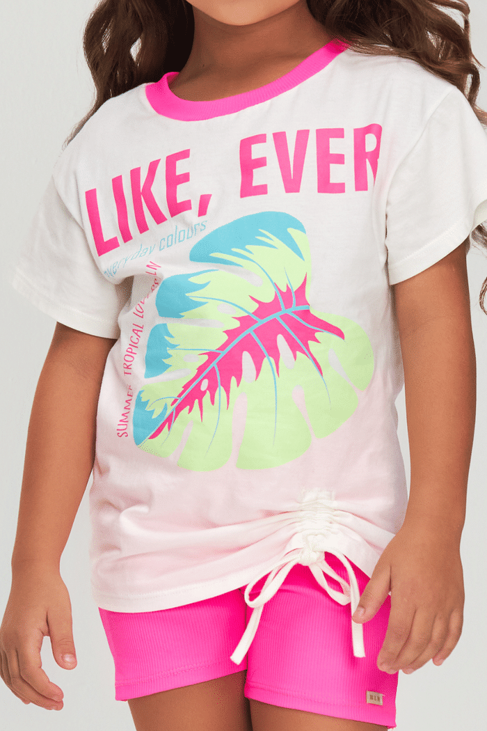 Conjunto t-shirt e bermuda ciclista