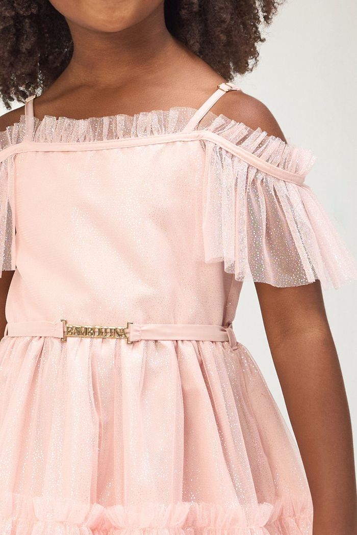 Vestido de tule glitter