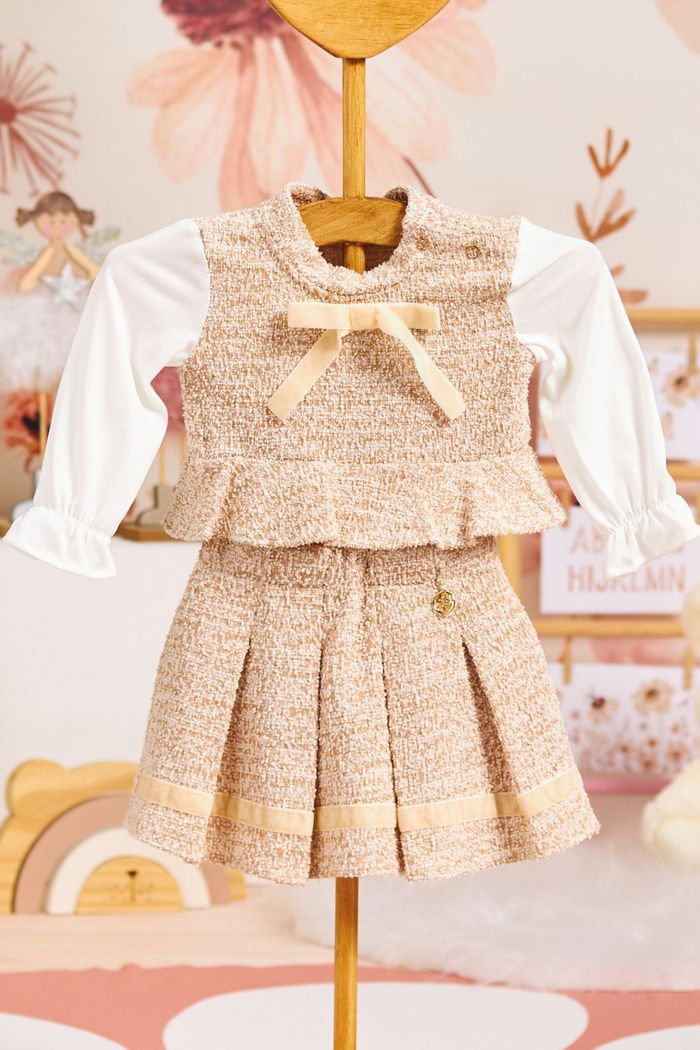 Conjunto de malha tweed