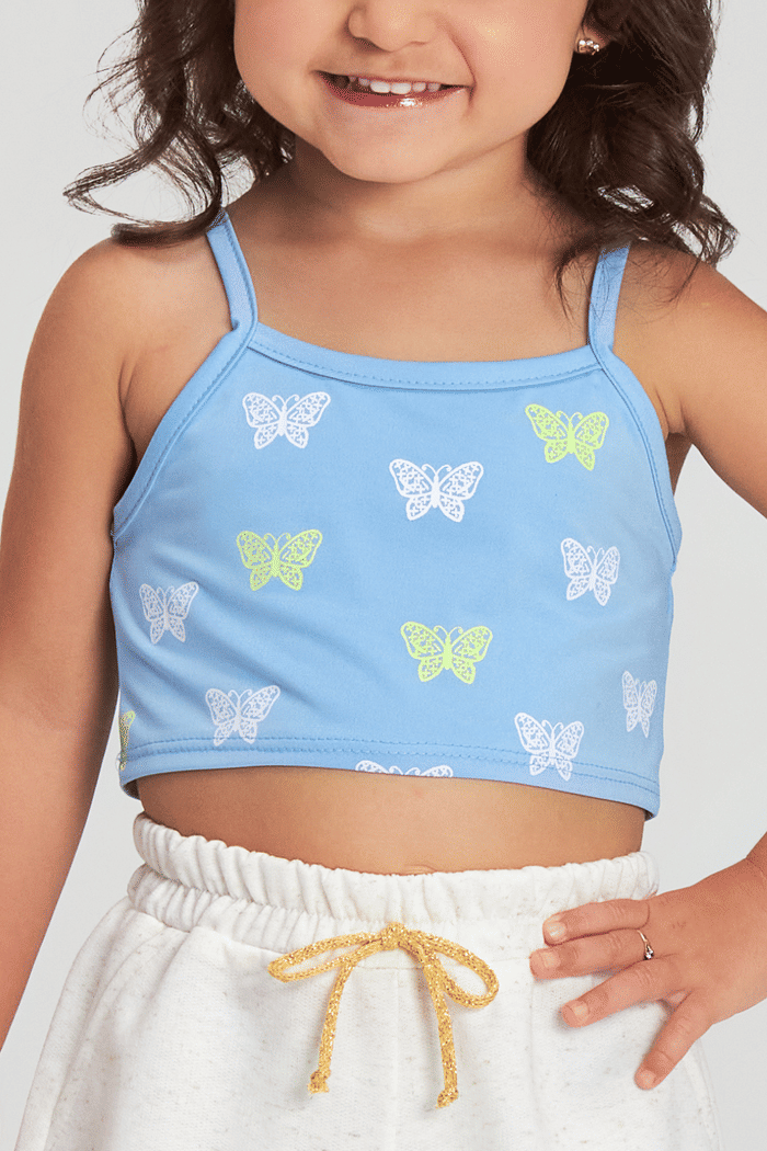 Conjunto regata de malha com silk e short de moletinho