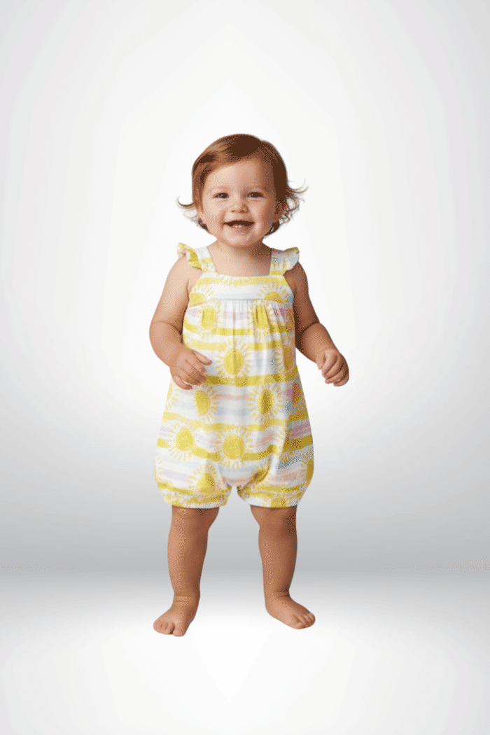 Romper malha estampada