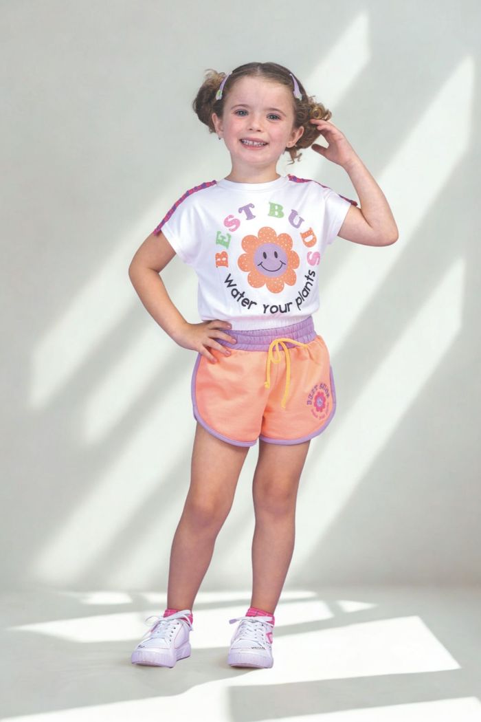 Short de moletinho com bordado