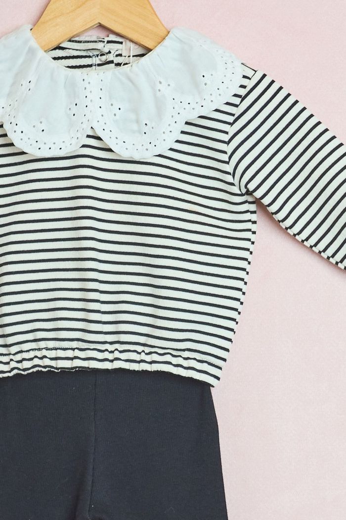 Conjunto moletom listrado e legging