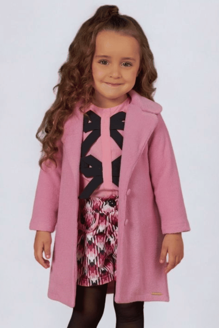 Casaco de plush rosa