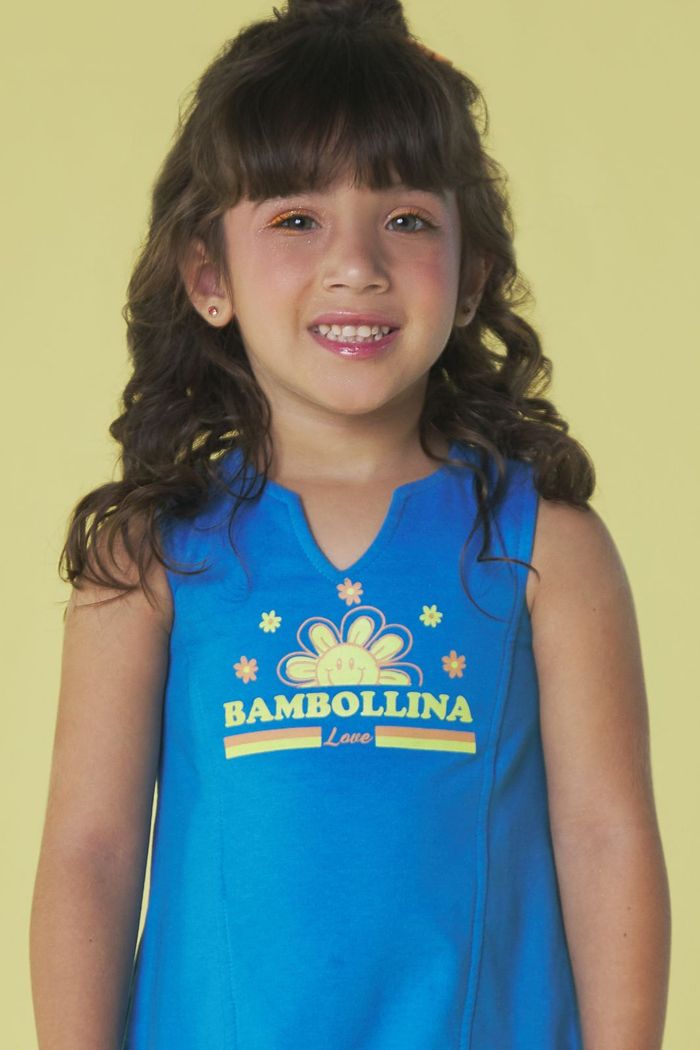 Vestido com barra de pregas