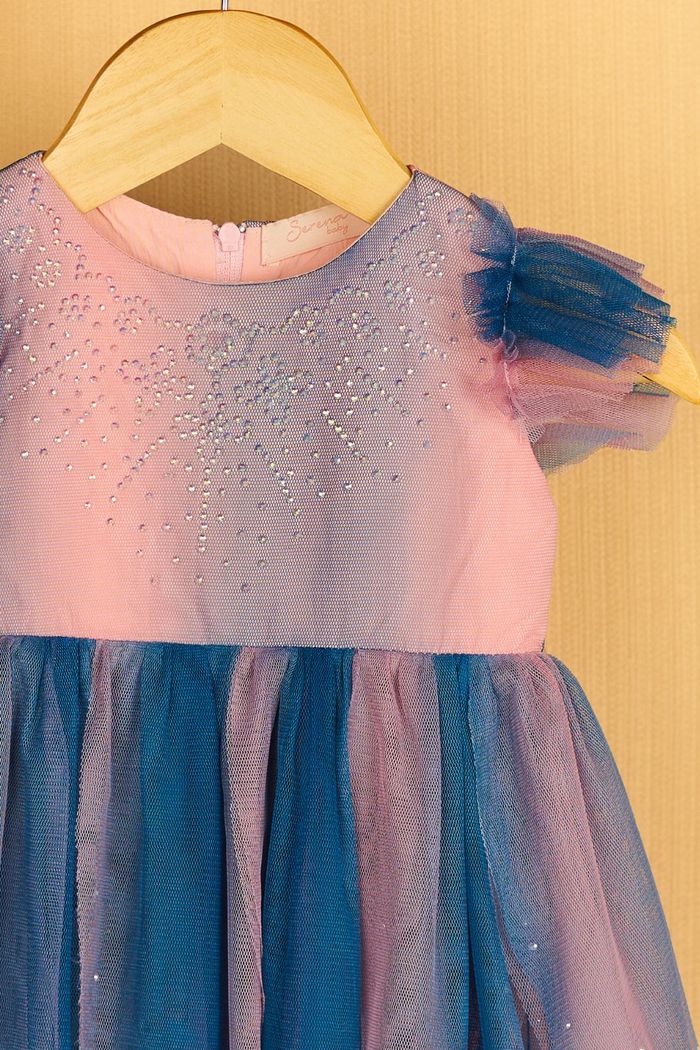 Vestido de tule degrade