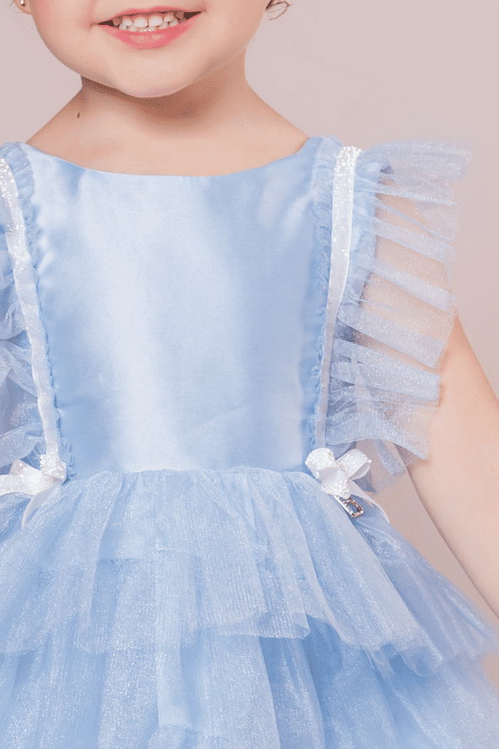 Vestido tule de cristal