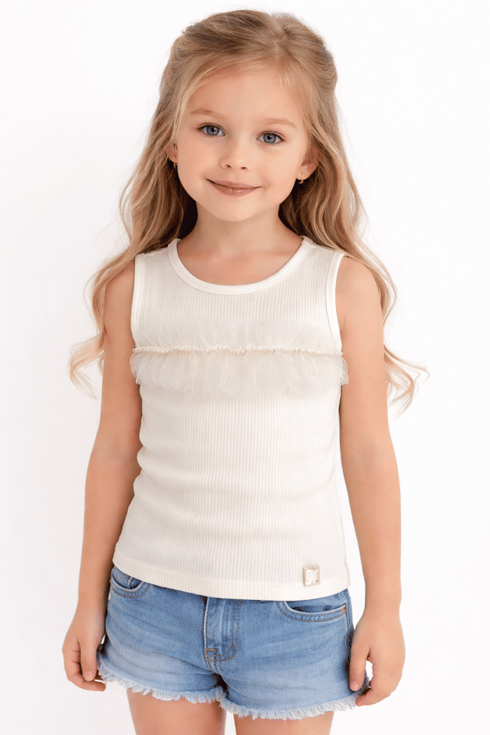 Regata com detalhe em tule