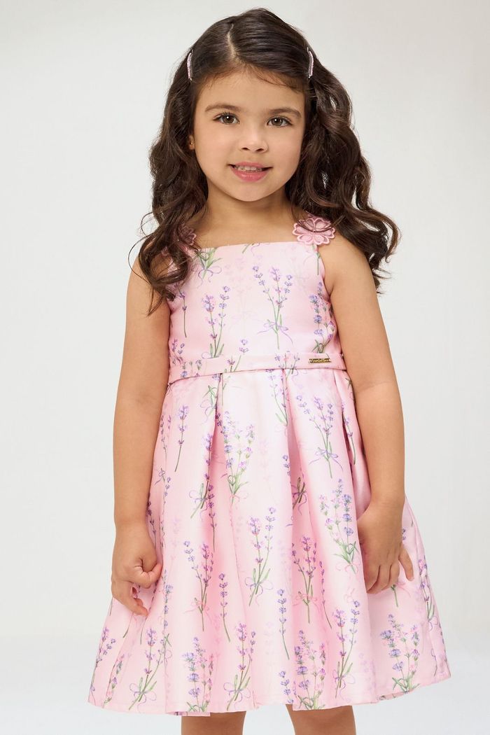 Vestido estampa de lavandas