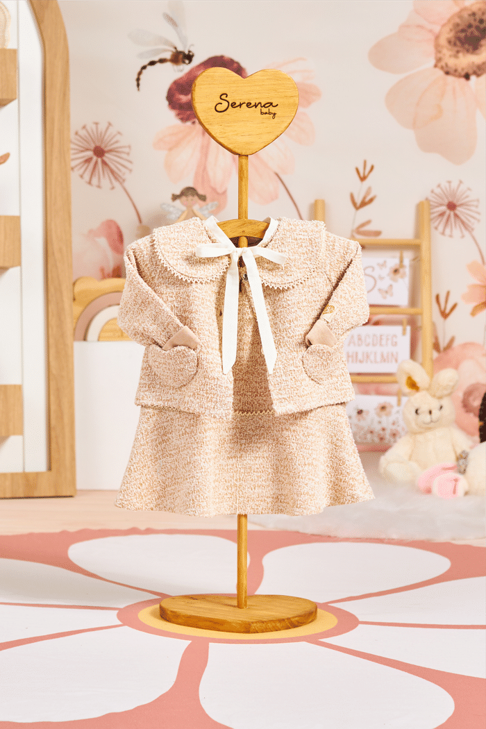 Casaco de malha tweed