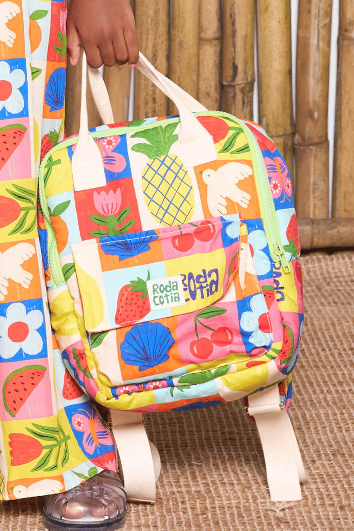 Mochila entampada e forrada