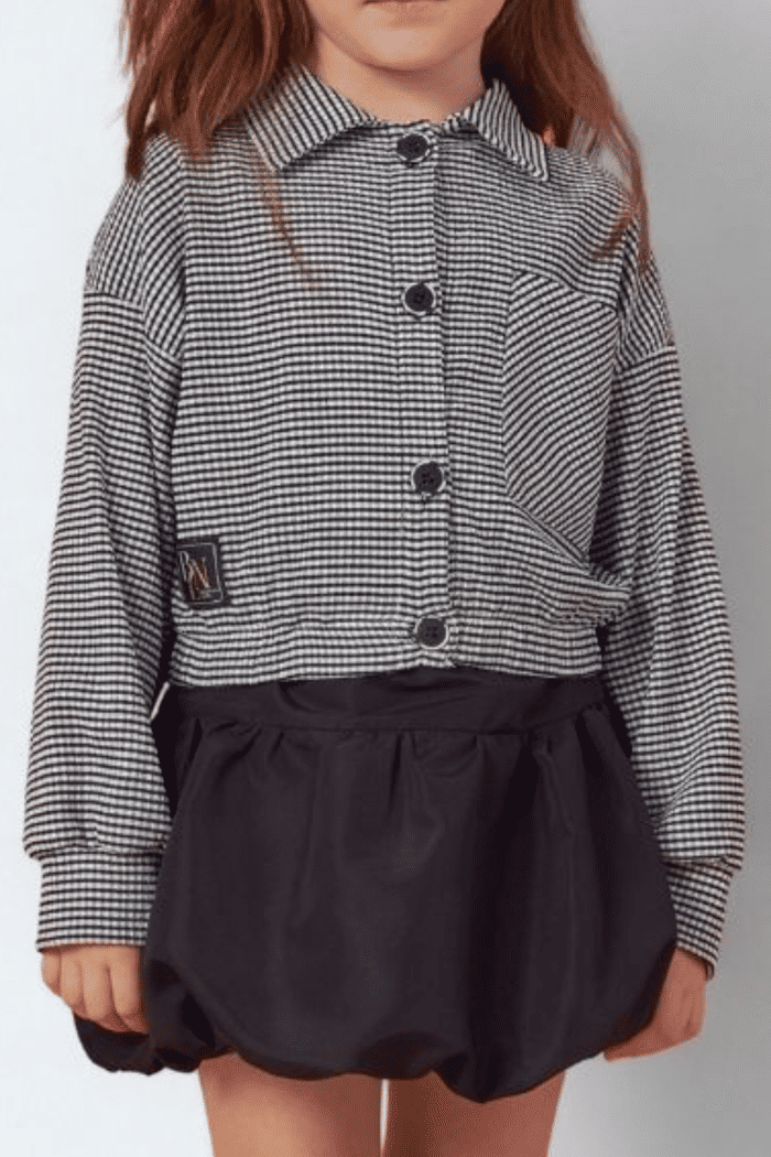 Conjunto jaqueta e saia balonê