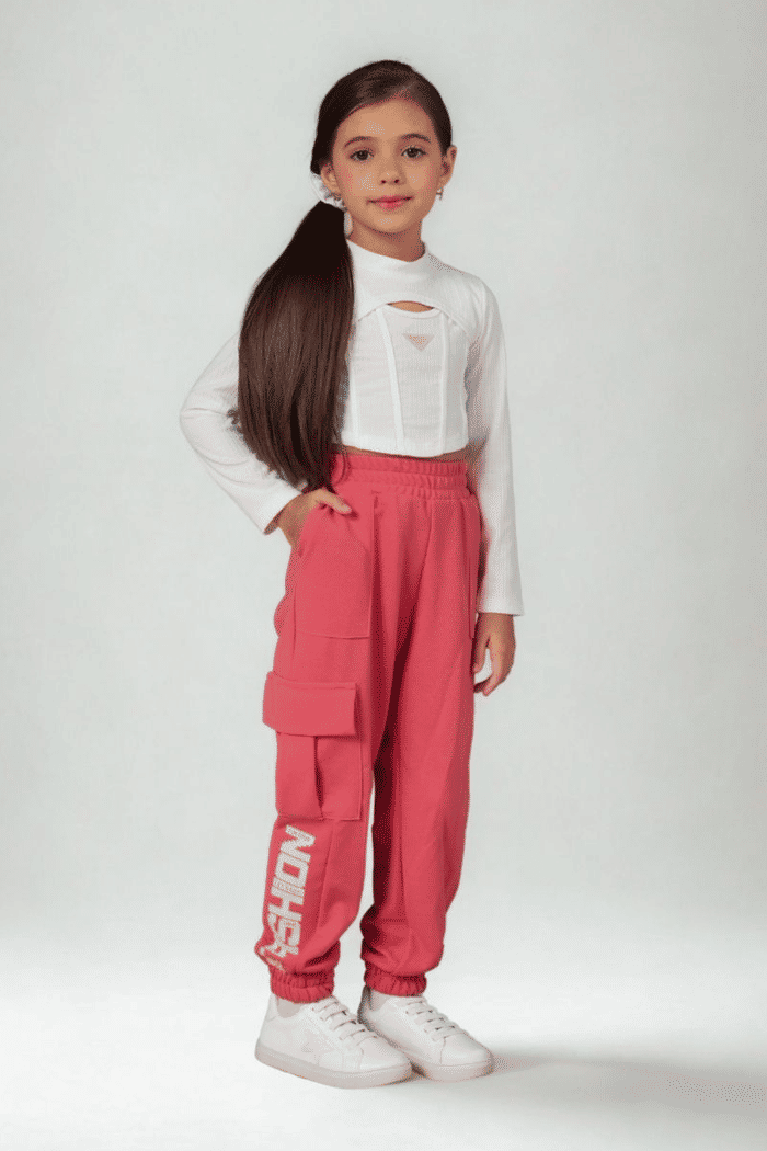 Calça jogger de malha crepe