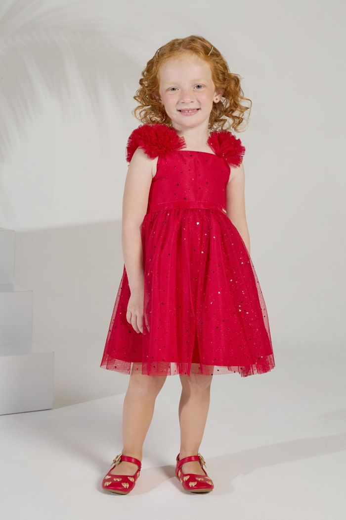 Vestido de tule coração