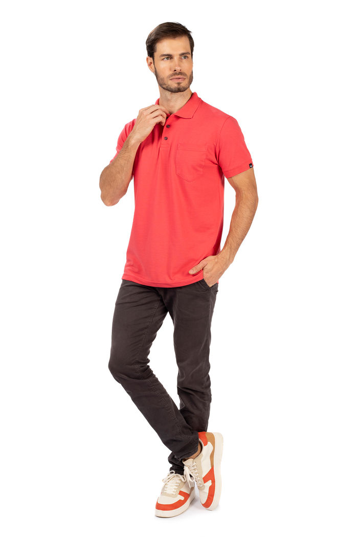 Camisa Polo com Bolso