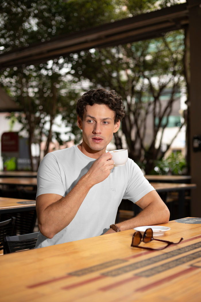 Camiseta Meia Malha Básica