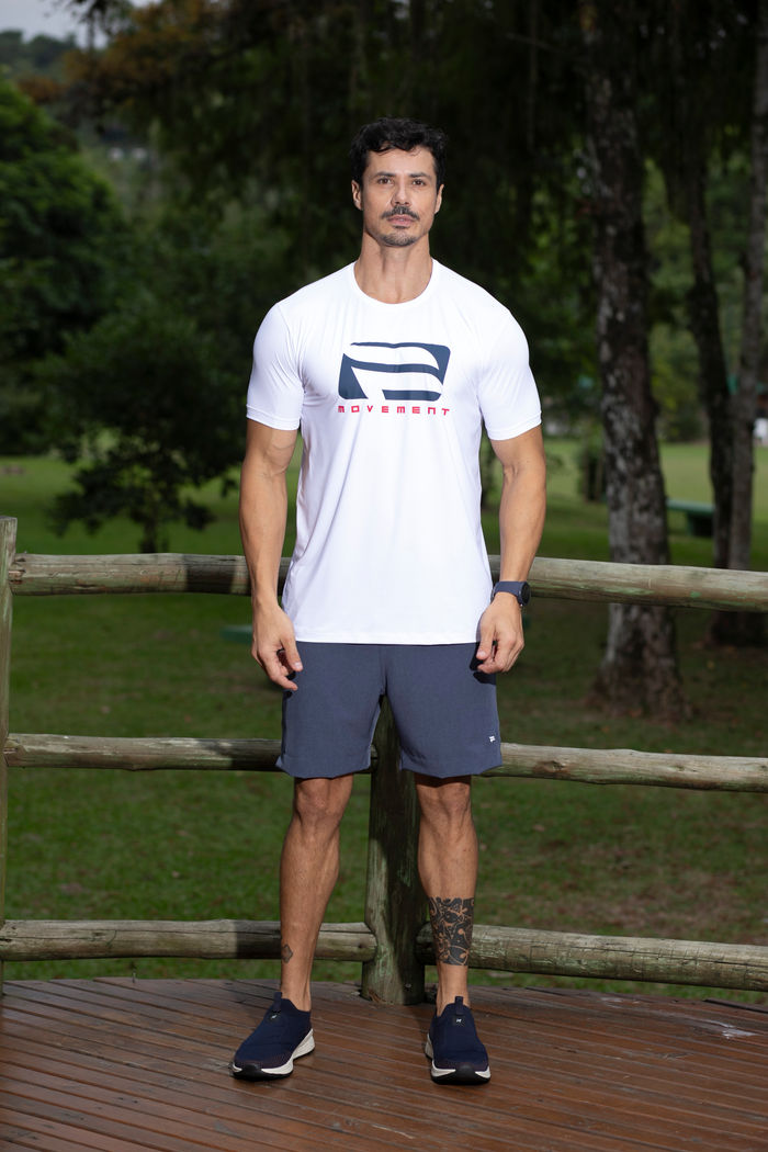 T-Shirt Masculina Fitt-Dry Poliamida Solare UV50+