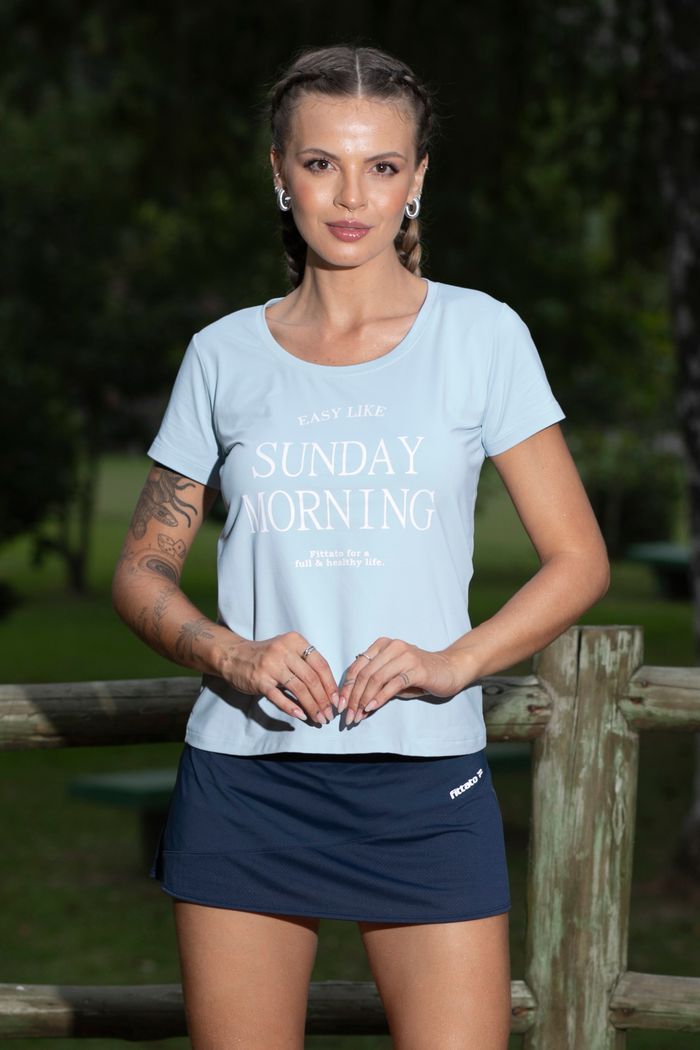 Baby Look Feminina Fitt-Dry Poliamida Solare com Elastano